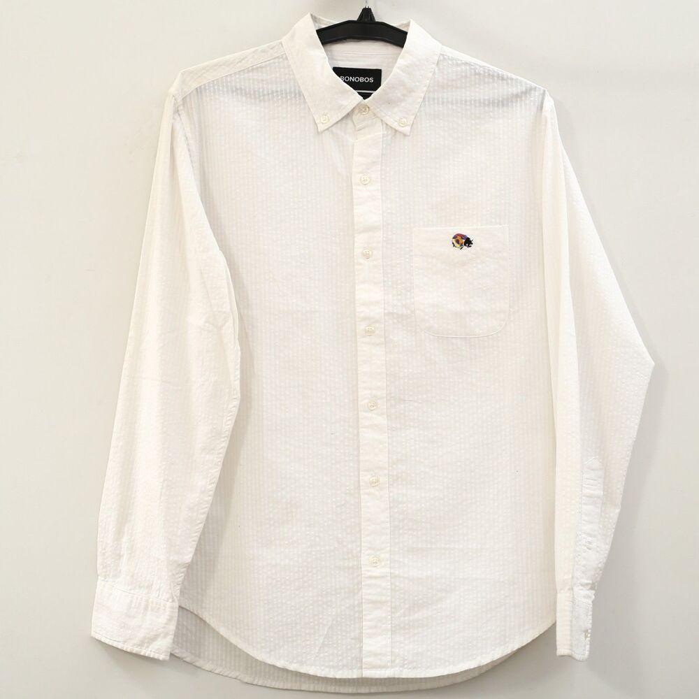 Bonobos Textured Lightweight Shirt with Lady Bug Buttondown Slim Fit M 286103